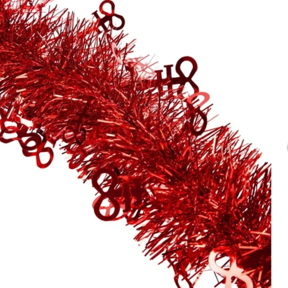Killstar Red Brimstone Tinsel 76in